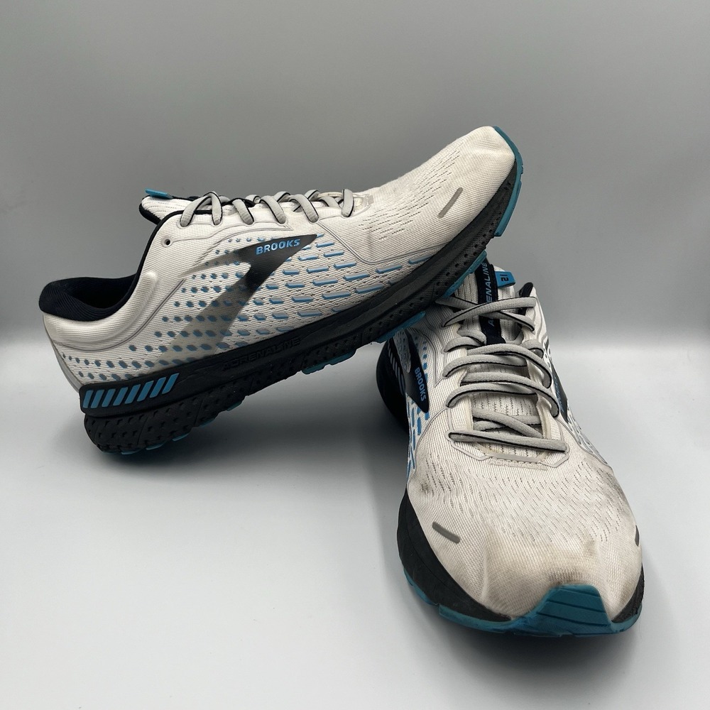 Brooks Adrenaline 21 Men's Size 10 D (Medium) Running Shoes Gray Gym *READ*